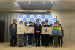 天草市御所浦町で離島について学ぶ「離島のミライ発掘隊」！活動した児童らが、天草市の馬場昭治市長に報告！